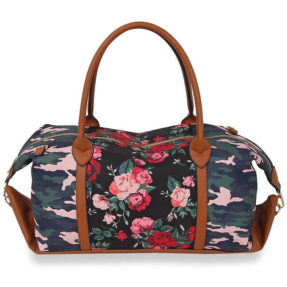 Oversized Print Satchel Handbag Multipurpose School Travel Shoulder Bag